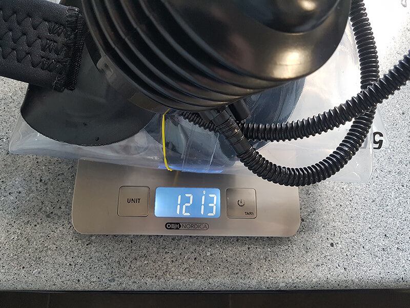 How much does a flow tank weigh?