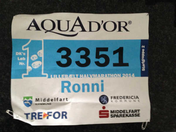 Halvmarathon startsnummer