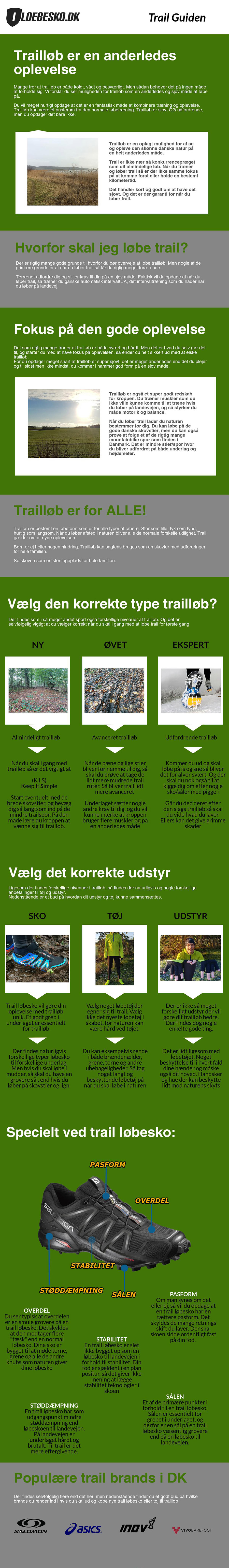 stor infochart og guide til trailløb