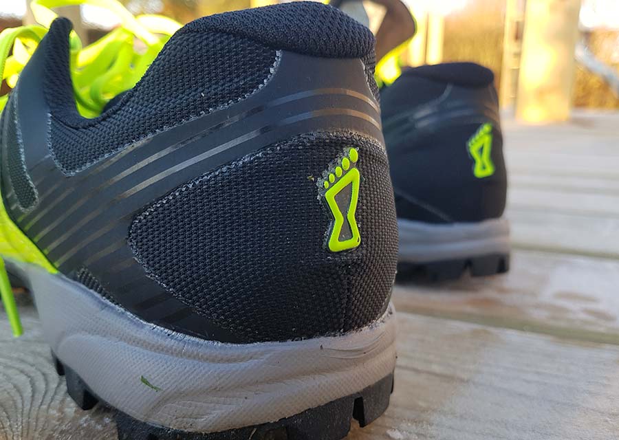 hælpartiet på inov8 mudclaw 