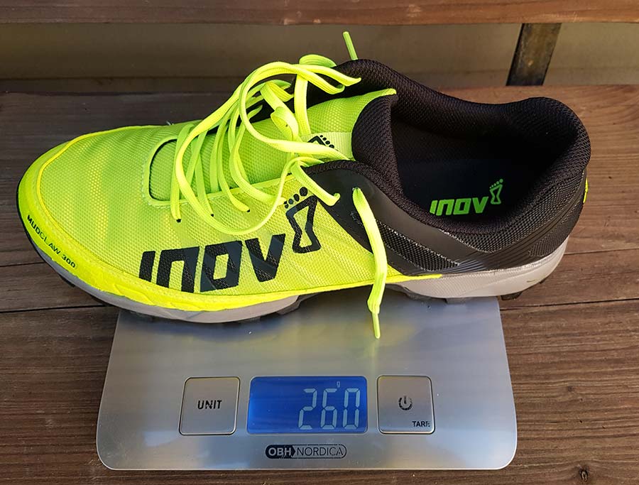hvad vejer inov8 mudclaw 300