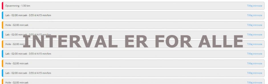 sjov intervaltræning