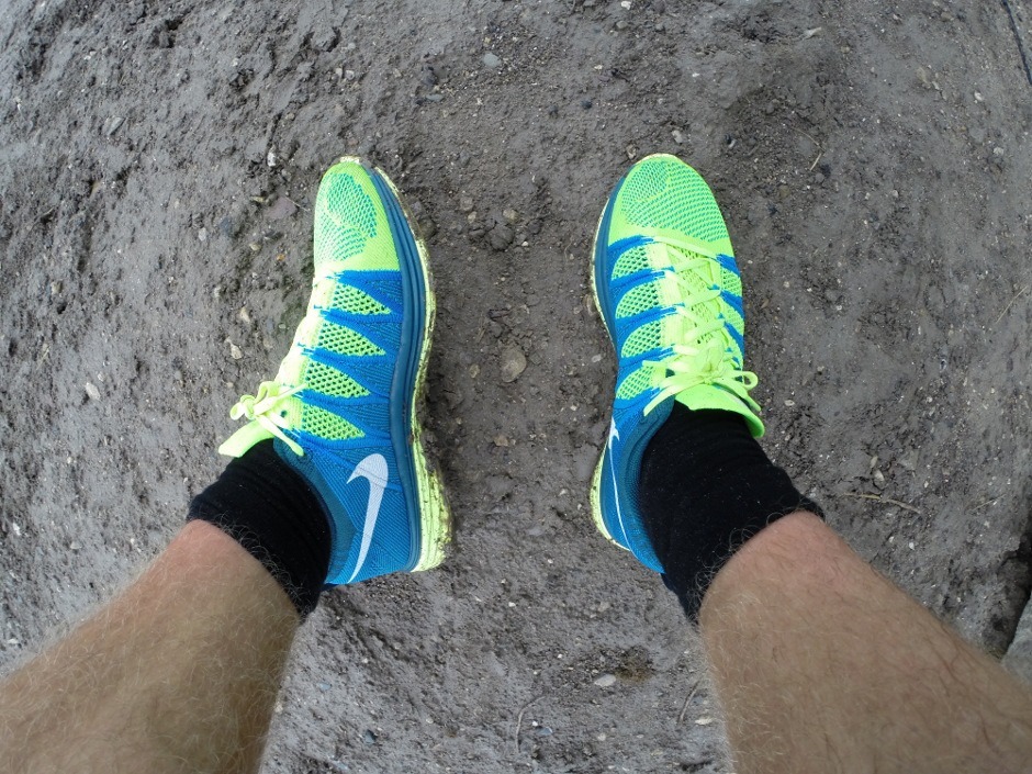 Portrait of the Lunar Flyknit shoe