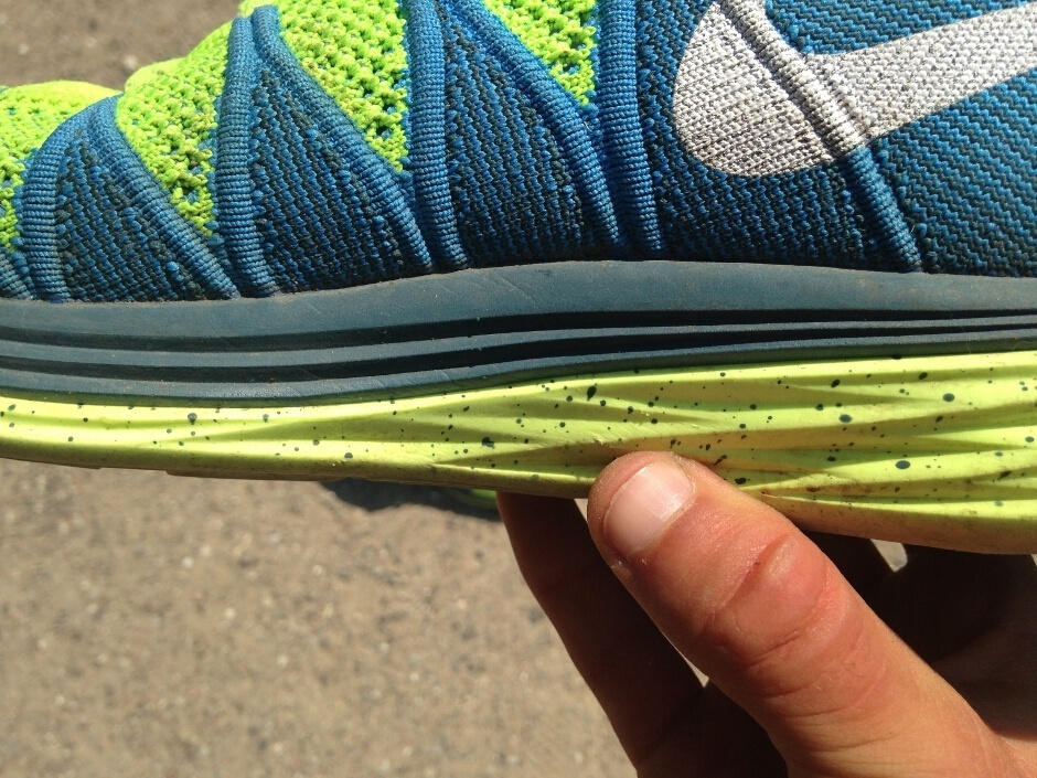 midsole with lunar absorption in flyknit lunar