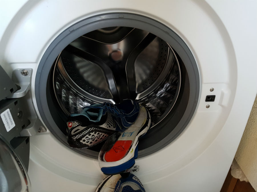 The washing machine ruins running shoes