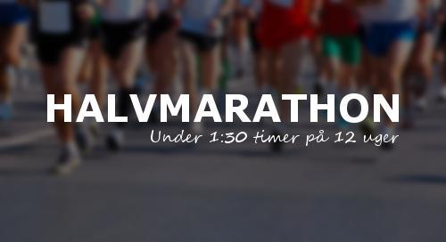 Halvmarathon 1 30 timer 12 uger