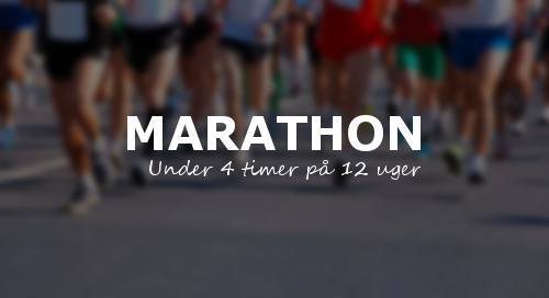 Marathon 4 timer 12 uger