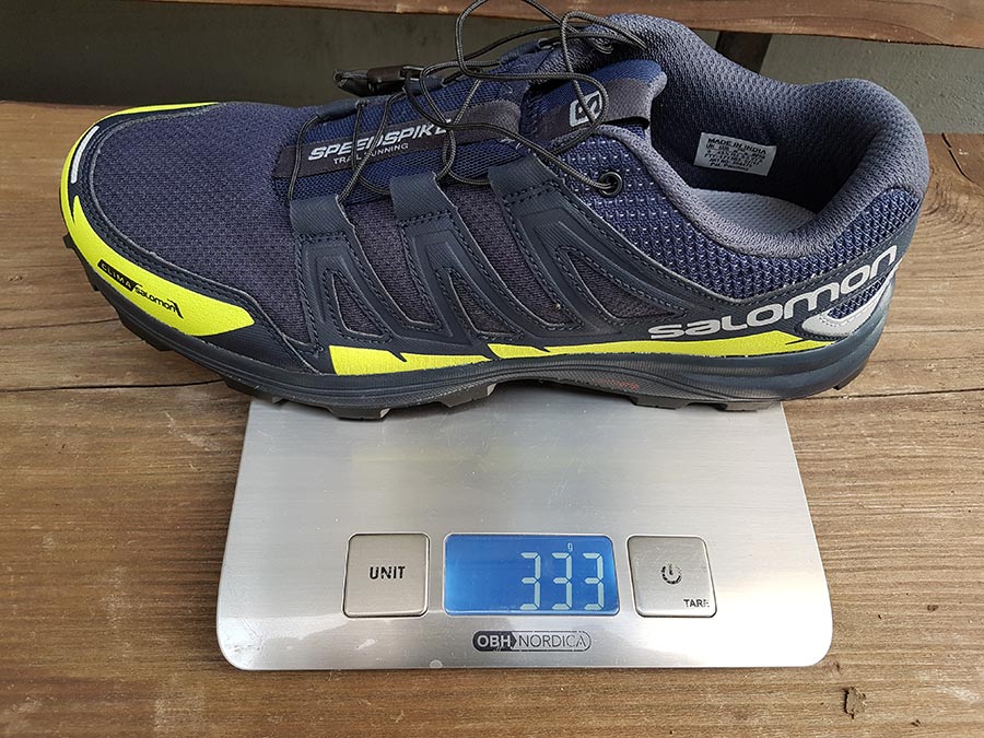 weight on salomon speedspike cs