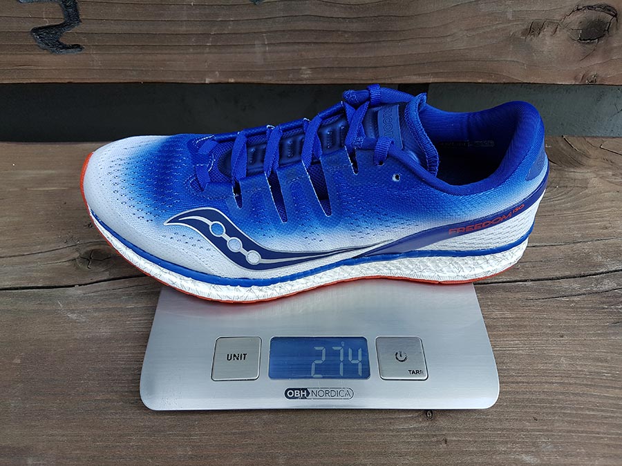vægt på saucony freedom iso