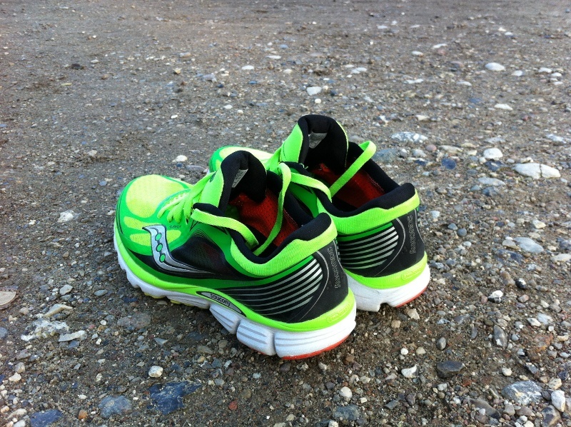 Saucony Kinvara 5 rear view diagonally