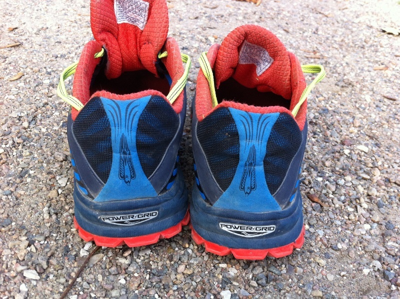 Saucony peregrine 11 rear view tail section