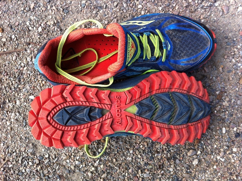Saucony Peregrine 13 portrait of the men's shoe